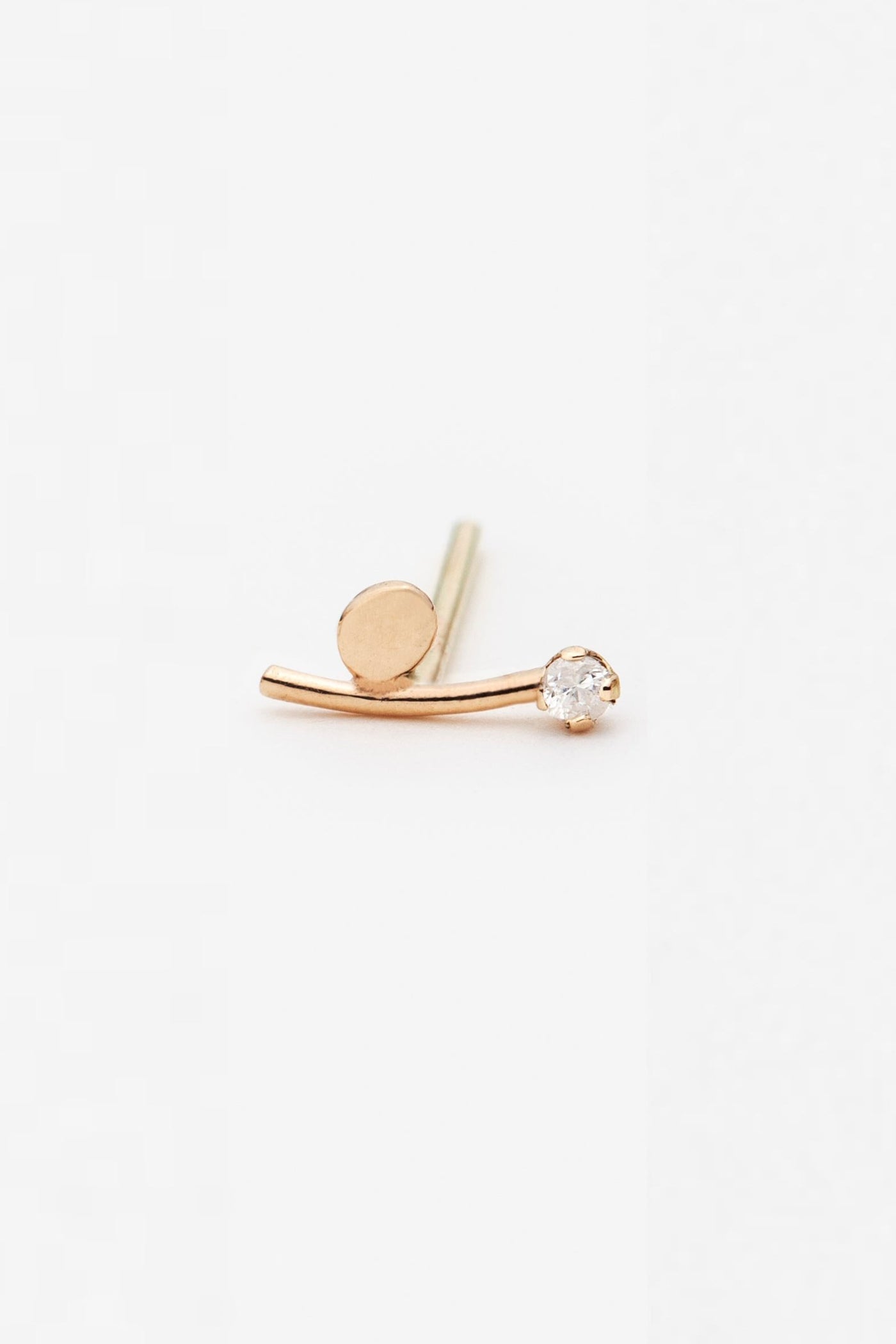 Dahlia Diamond Studs, Gold