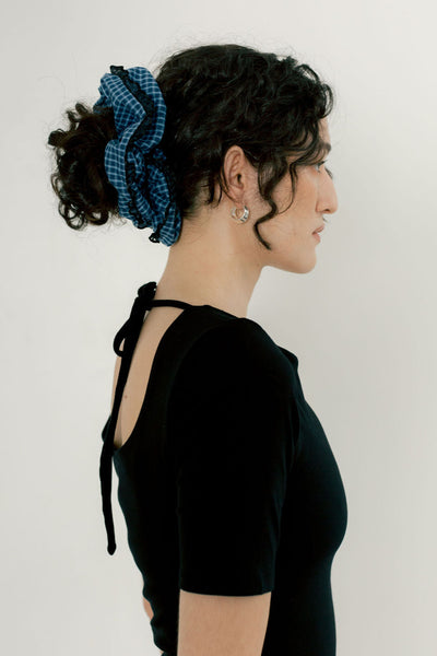 Doily Scrunchie, Lou Gingham