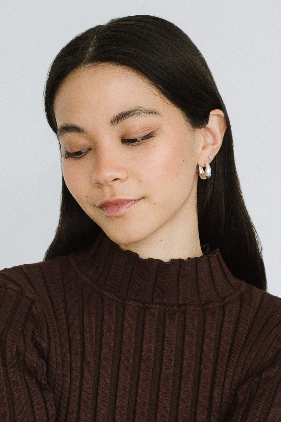 Baby Hazel Hoops, Silver