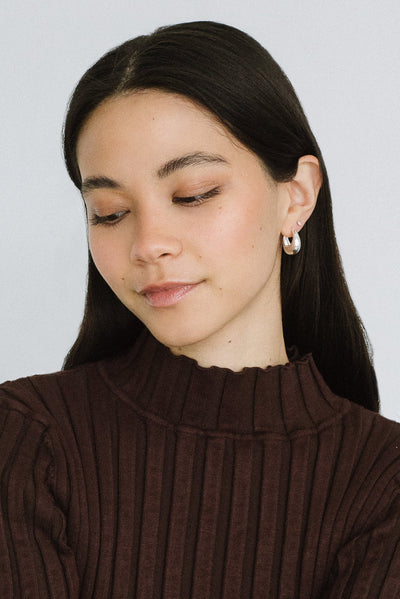 Baby Hazel Hoops, Silver