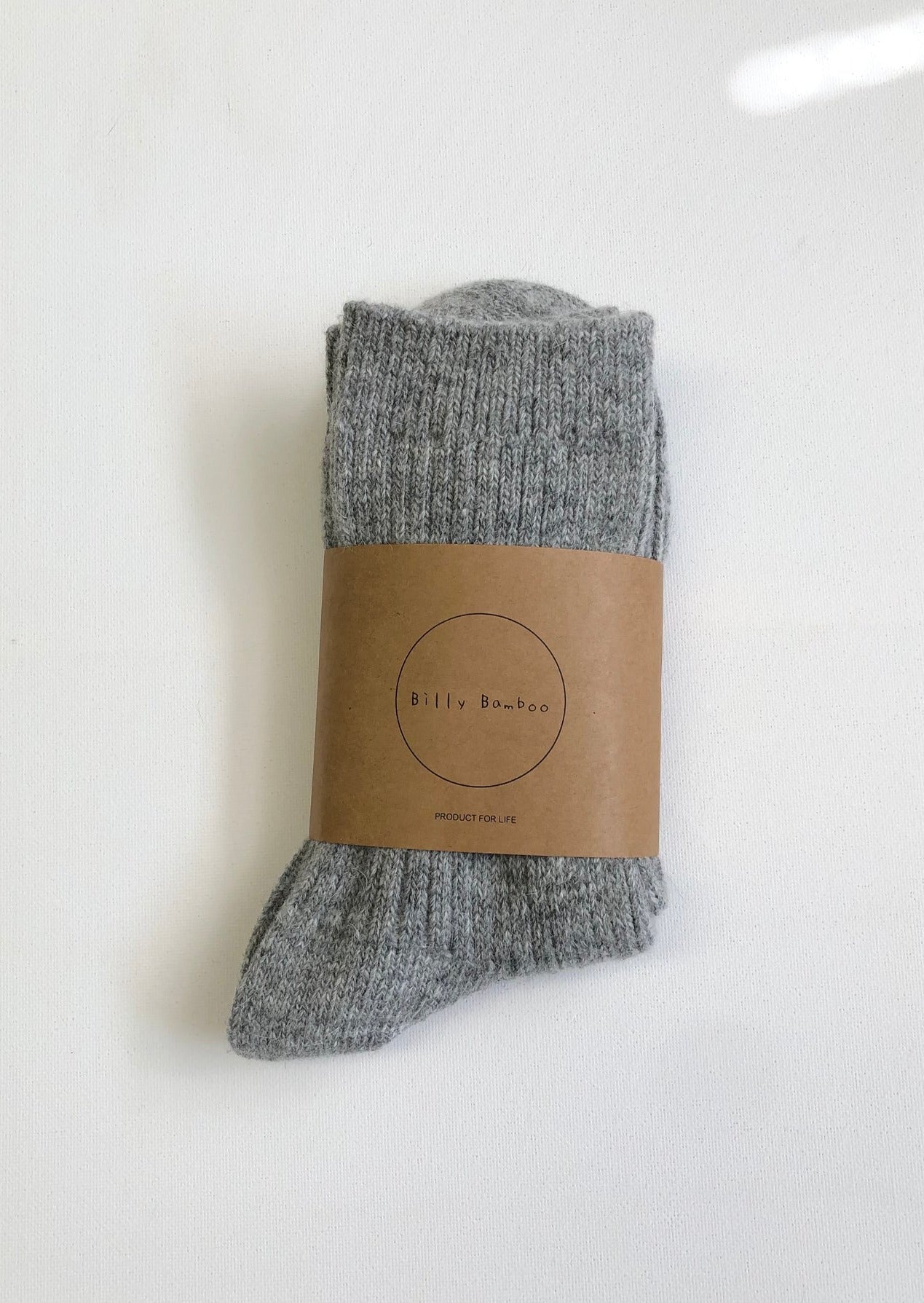 Iceland Wool Socks, Gray Melange