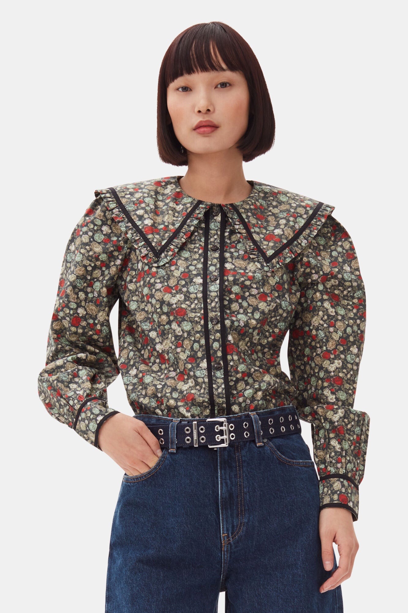 Floral Printed Cotton Shirt