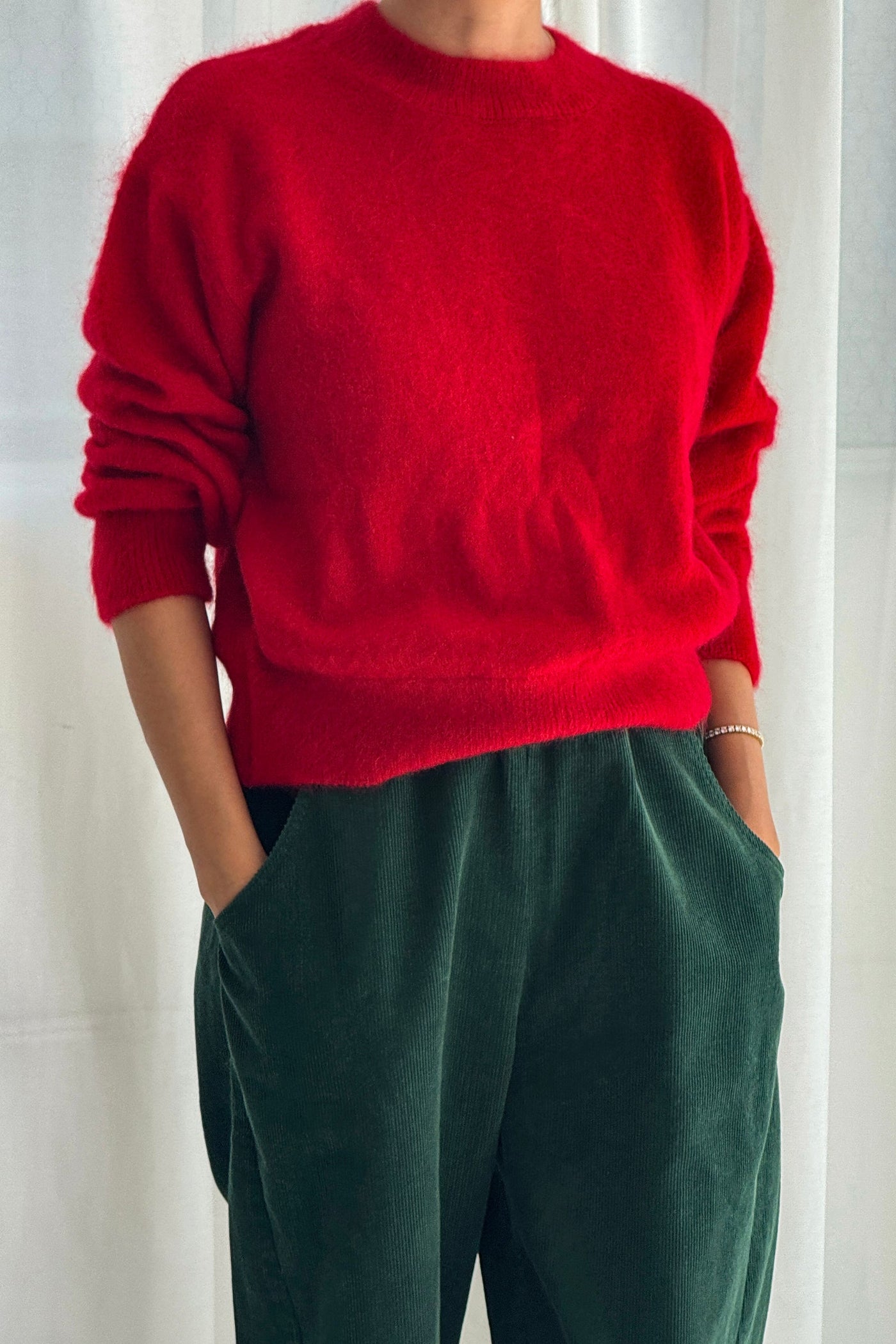 Finn Mohair Sweater, Red