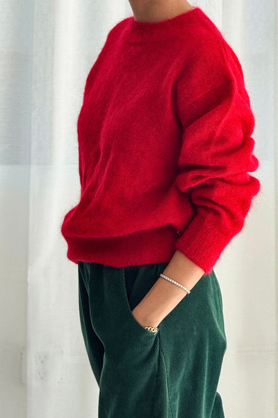 Finn Mohair Sweater, Red