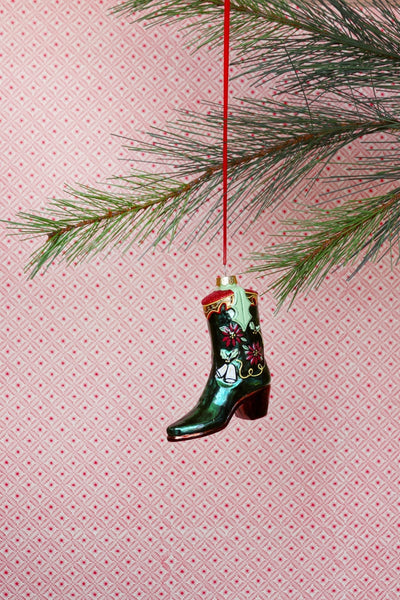 Holiday Tidings Boot Ornament