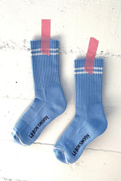 Boyfriend Sock, French Blue