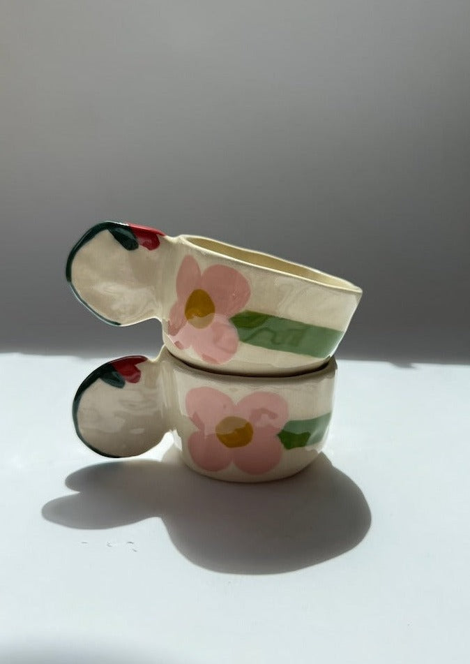 Pink Flower Art Mug