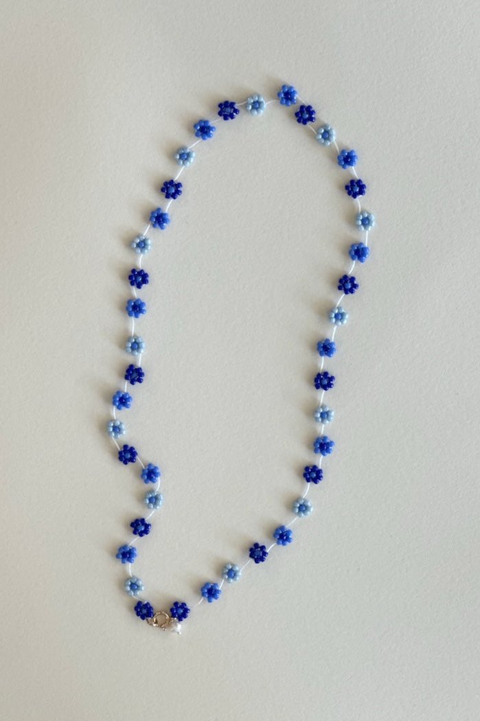 Fiori Necklace, Mixed Blue