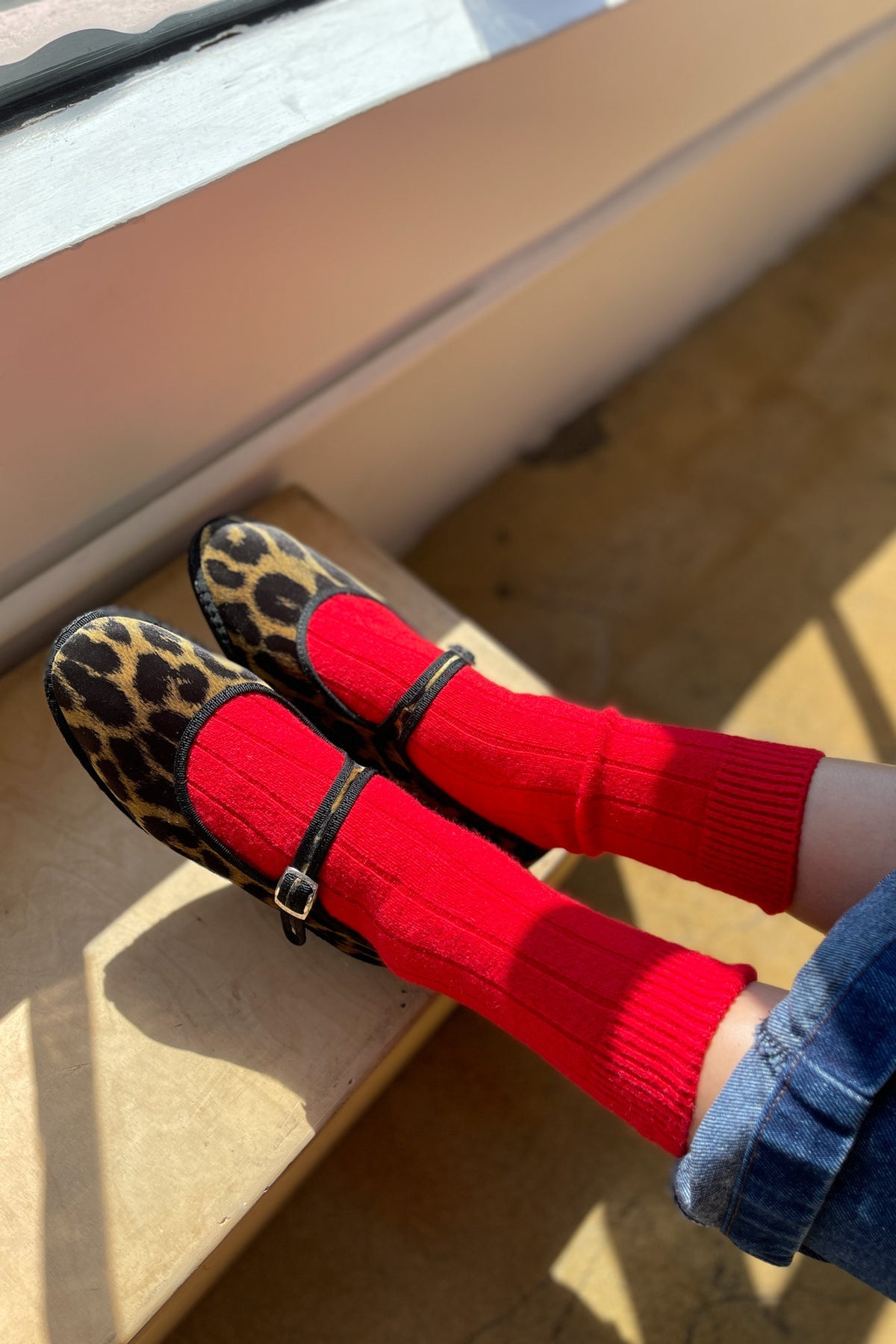 Classic Cashmere Socks, Red