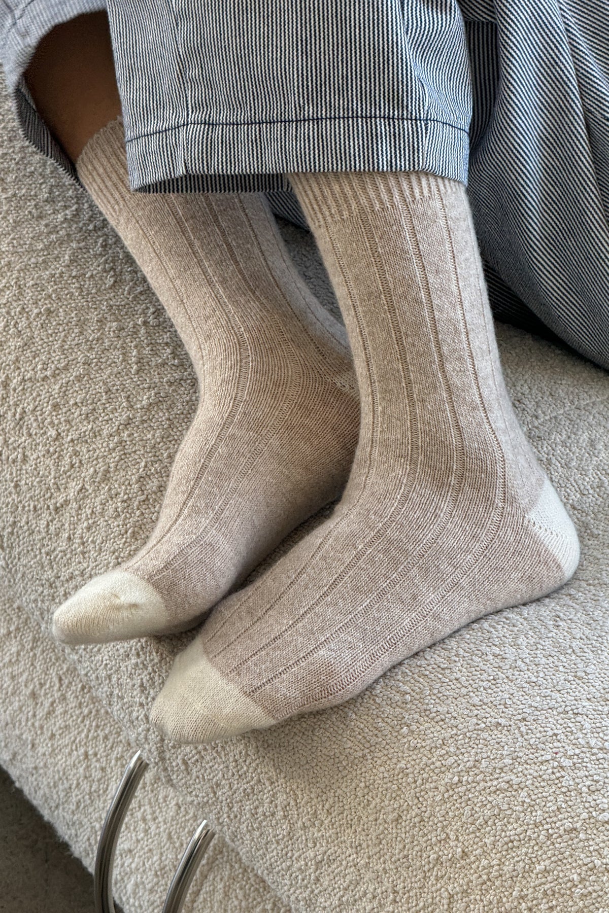 Classic Cashmere Socks, Fawn