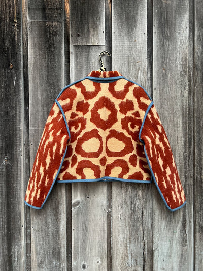 Menagerie Crop Coat in Red