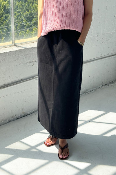 Long City Skirt, Black