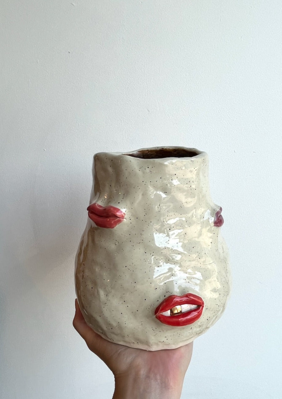 Lips Vase/Wine Chiller