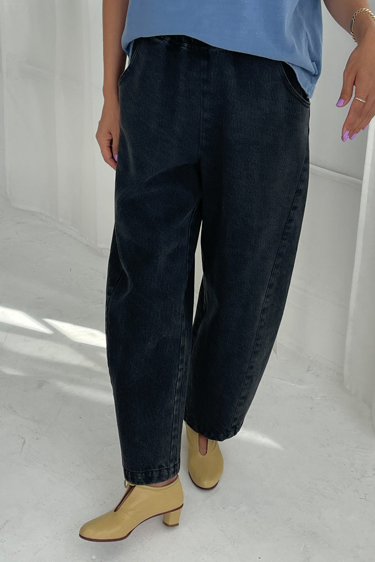 Arc Pants, Black Denim