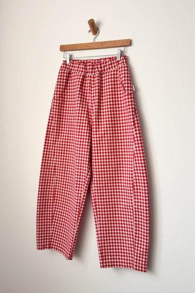 Arc Pants, Red Check