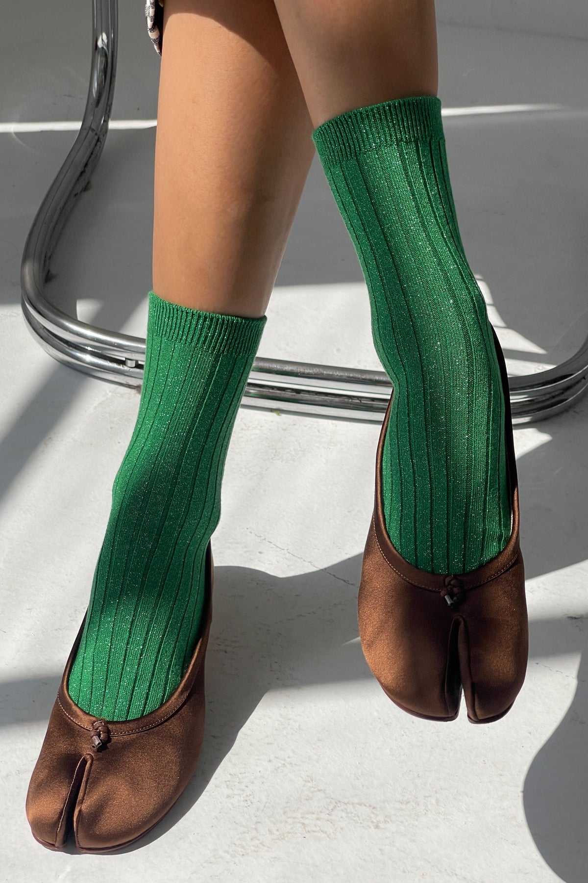 Her Socks, Emerald Glitter