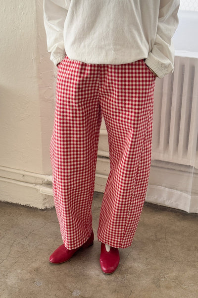 Arc Pants, Red Check