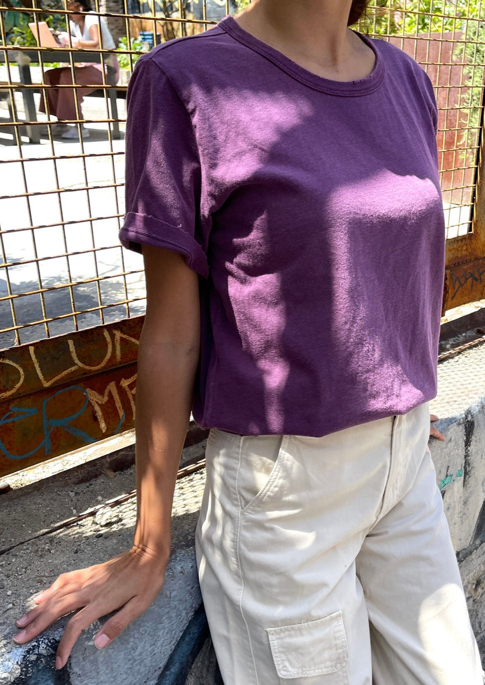 Vintage Boy Tee, Plum Organic Cotton