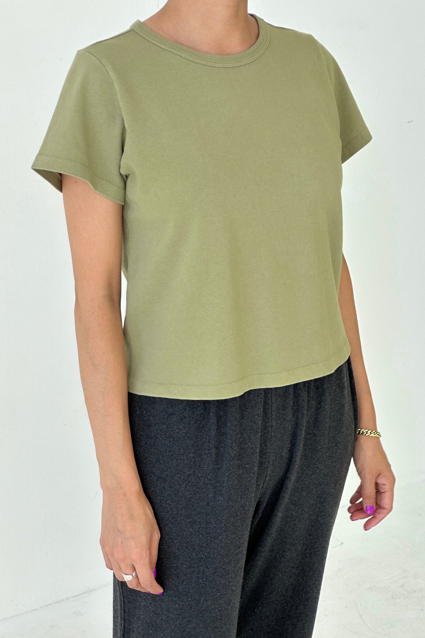 Little Boy Tee, Mint Dust