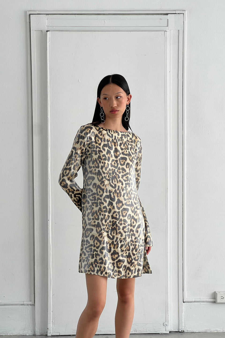 Monroe Dress, Leopard Gloss