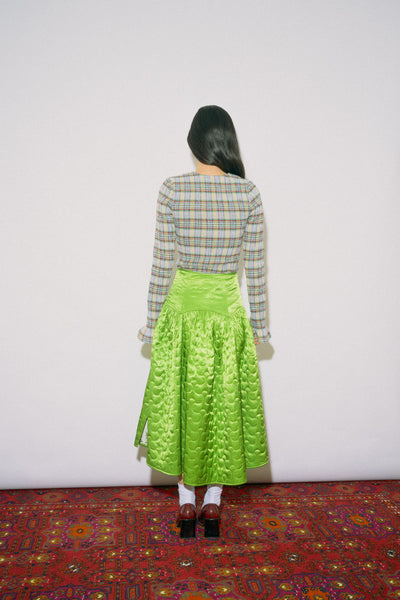 Lisa Top, Green Plaid