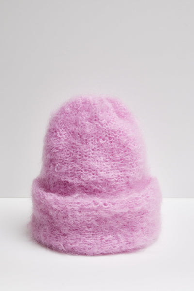 Cloud Mohair Beanie, Orchid