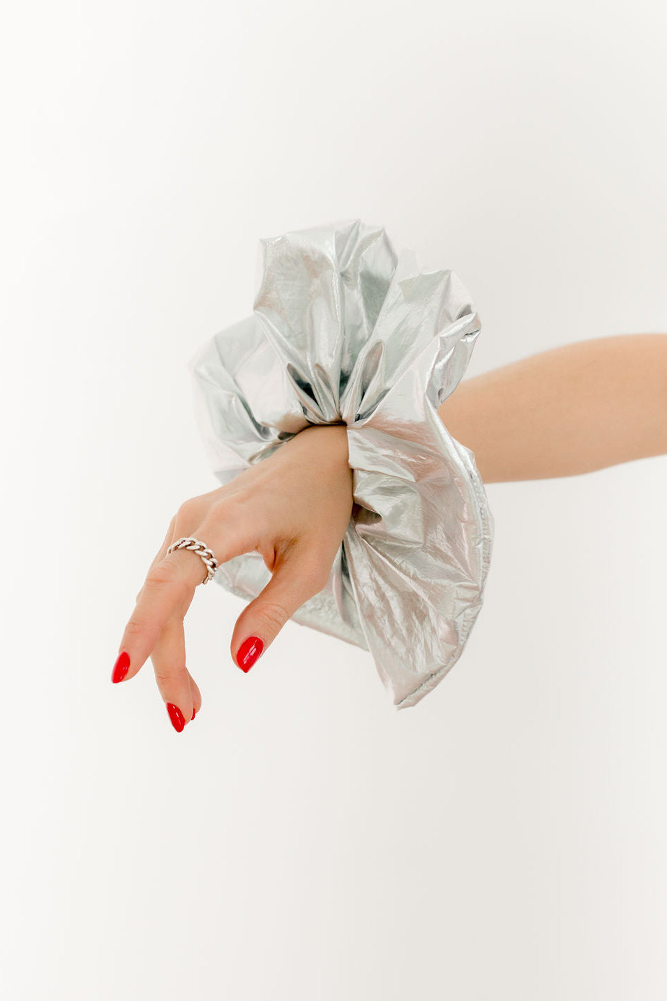 Oversized Scrunchie, Mercury