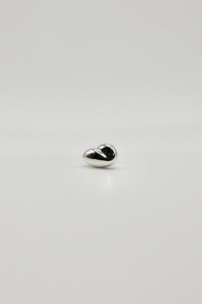 Feuille Single Stud Earring, Silver