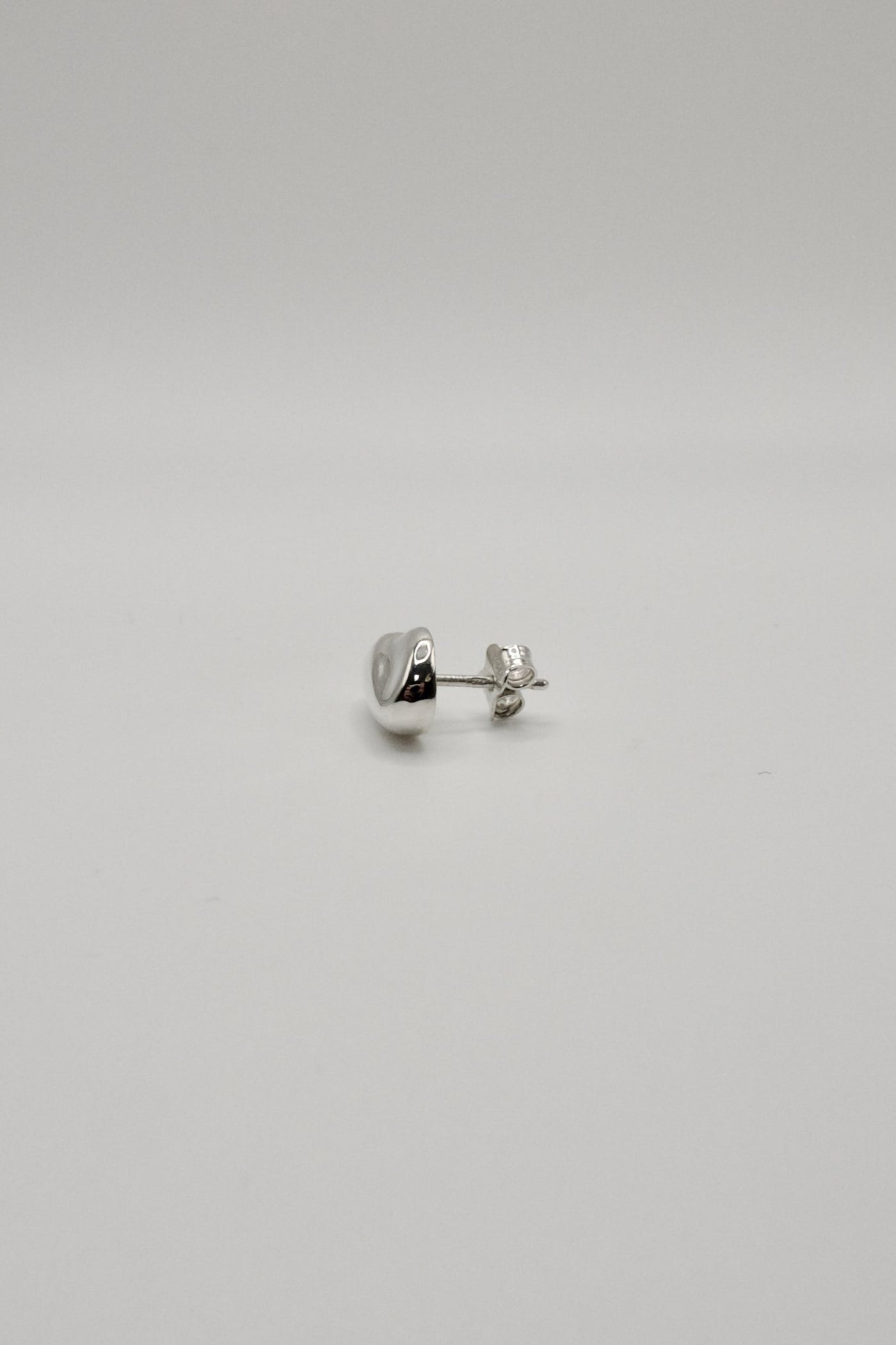Feuille Single Stud Earring, Silver