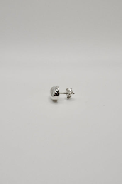Feuille Single Stud Earring, Silver