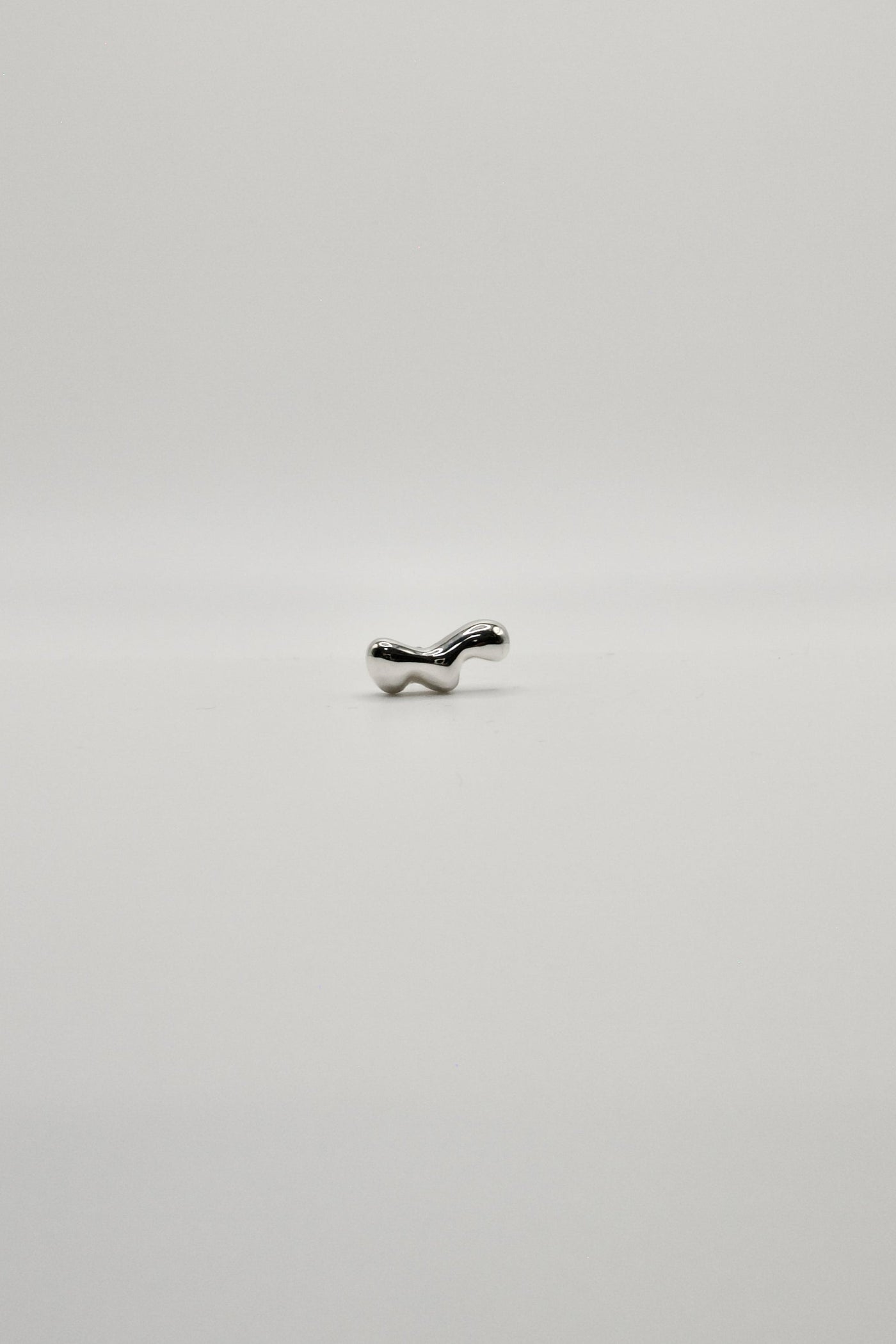 Lunel Single Stud Earring, Silver