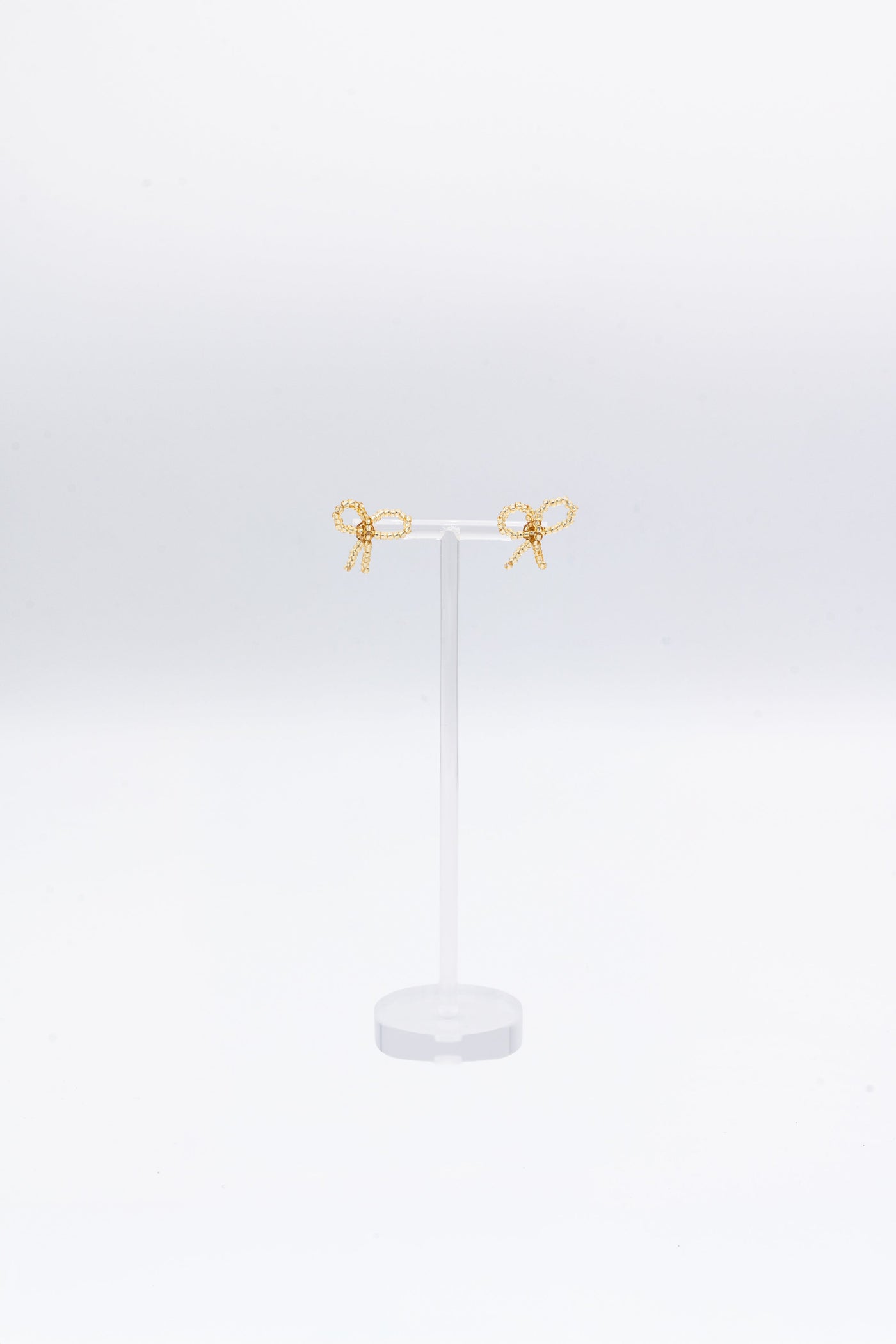 Piccolo Bow Earrings, Gold