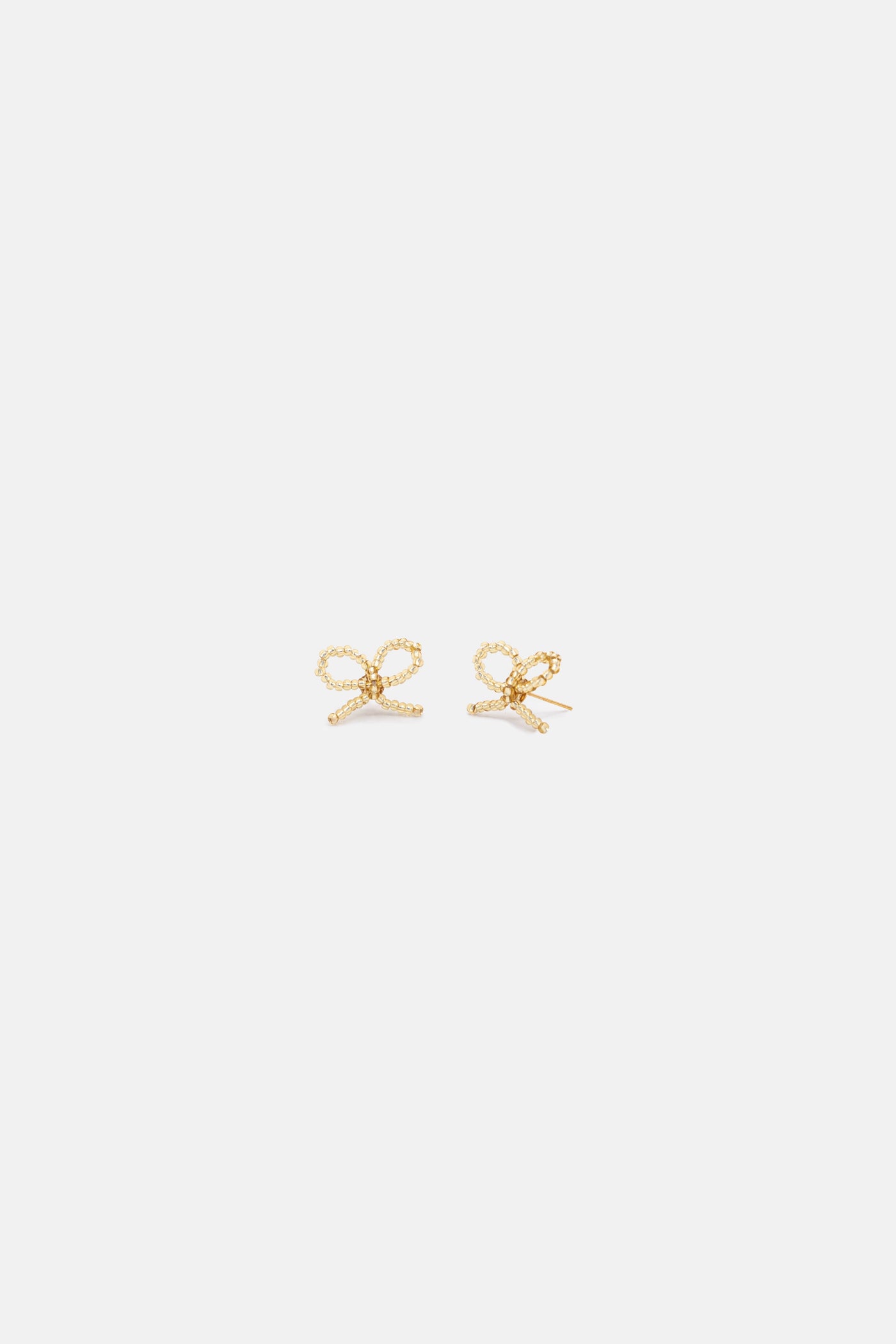 Piccolo Bow Earrings, Gold