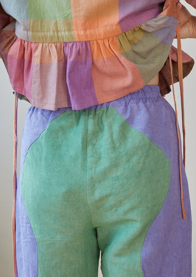 Vacay Pant, Baby Lavender + Quiet Green