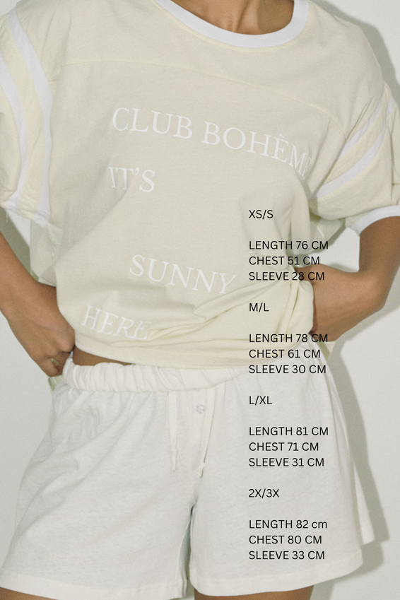 The Club Bohème Tee, Soft Yellow