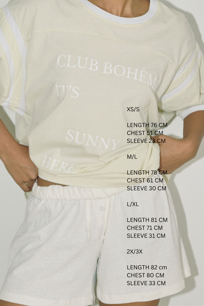 The Club Bohème Tee, Soft Yellow