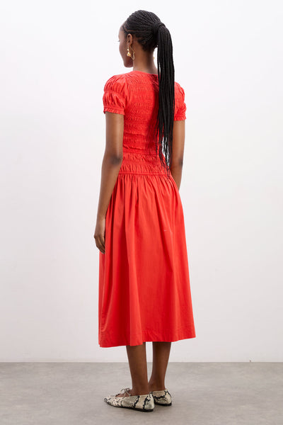 Saffy Midi Dress, Red Alert