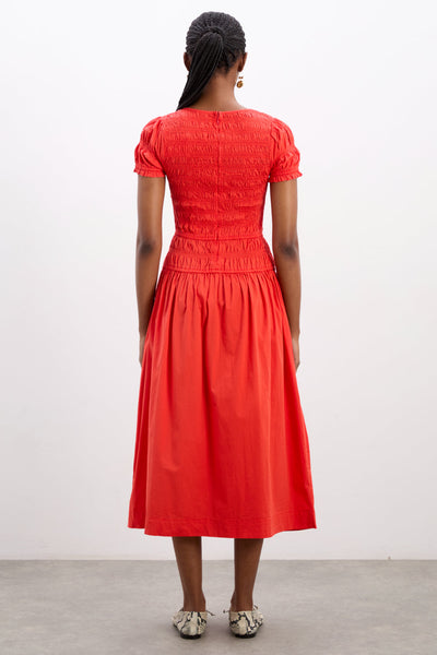 Saffy Midi Dress, Red Alert