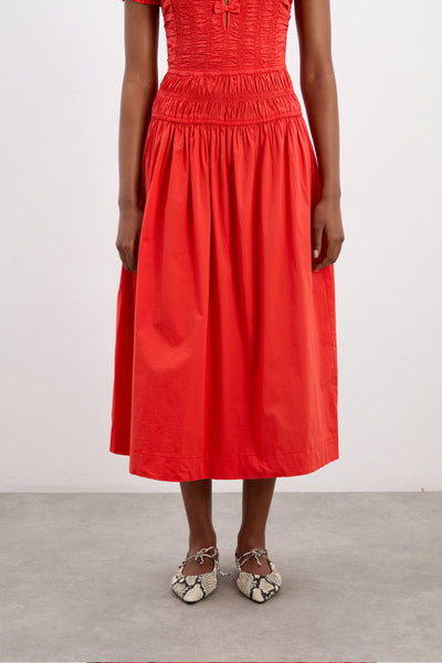 Saffy Midi Dress, Red Alert