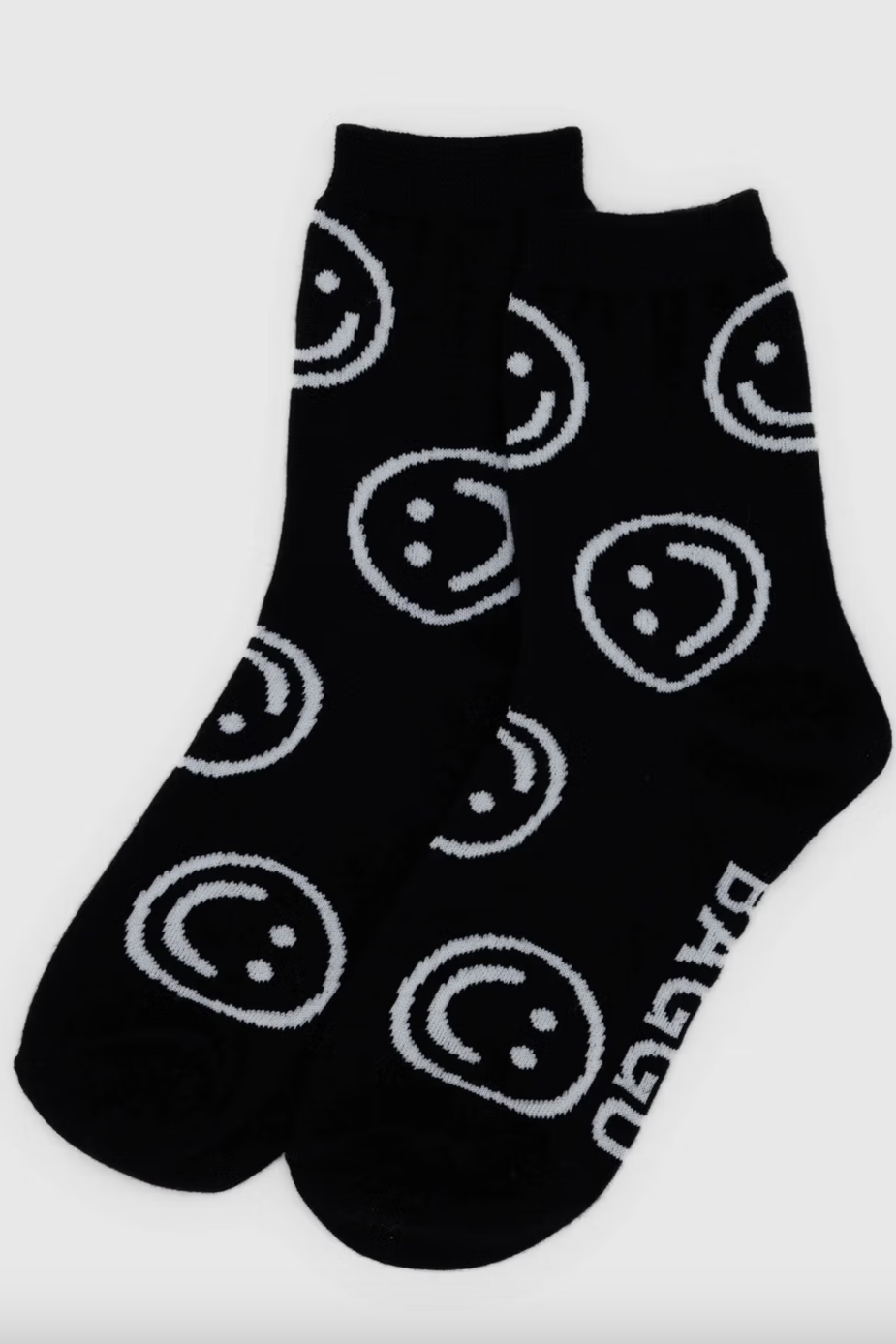 Crew Socks, Black Happy