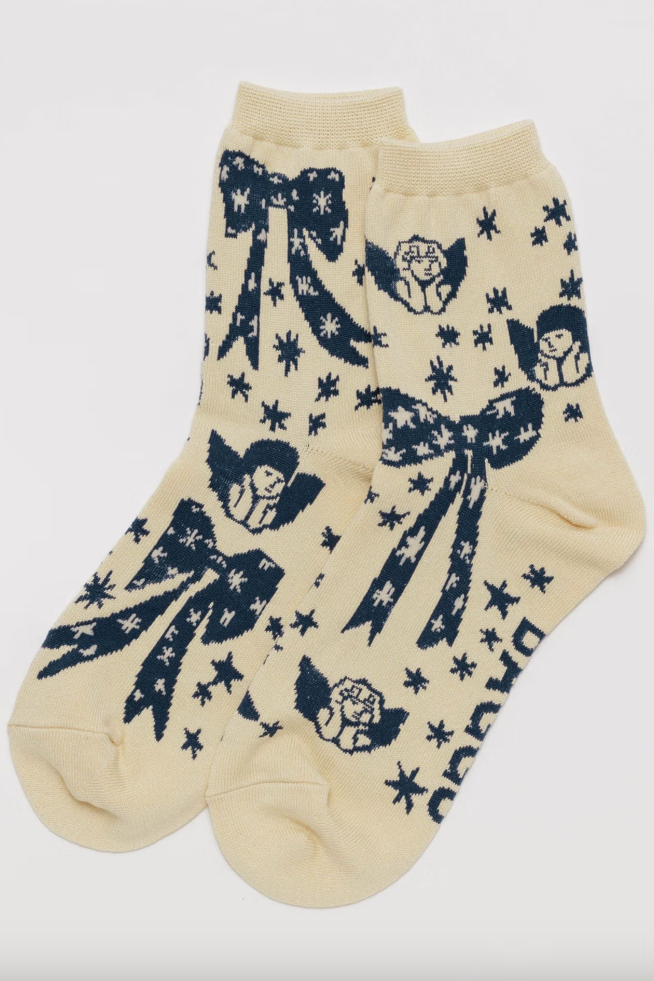 Crew Socks, Cherub Bows