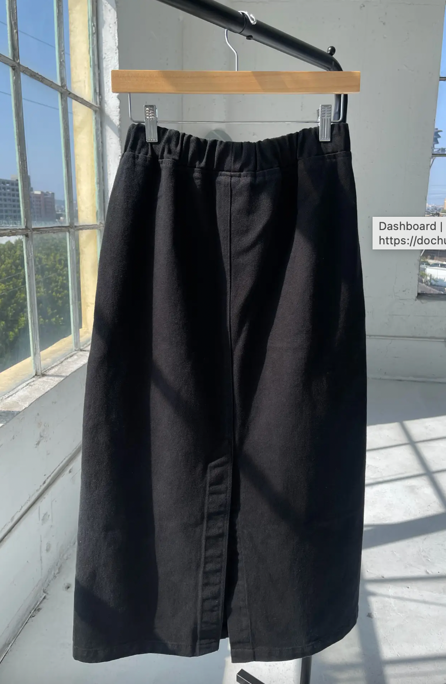 Long City Skirt, Black