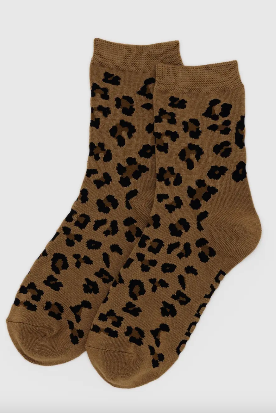 Crew Socks, Dark Leopard