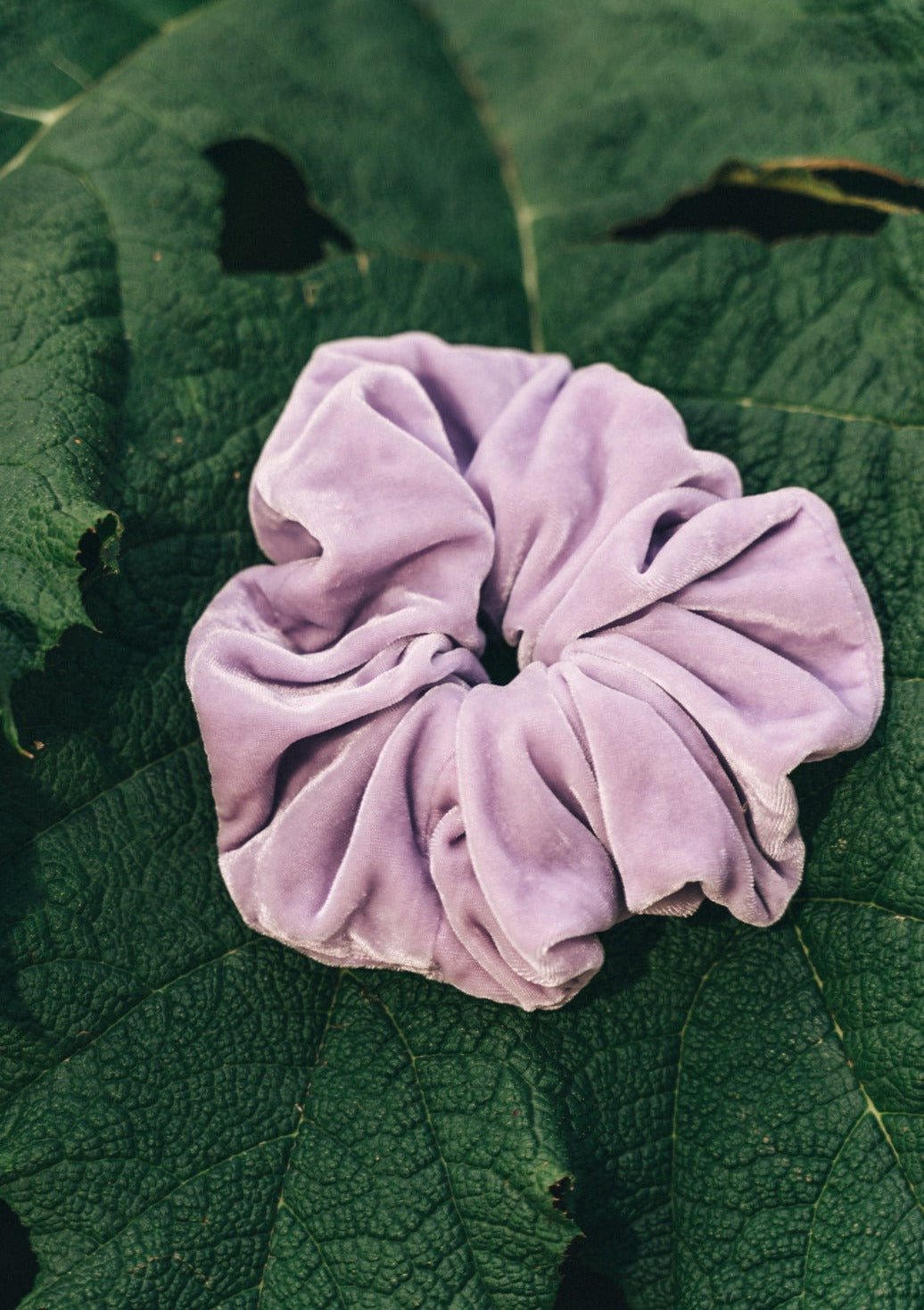 Oversized Velvet Scrunchie, Wisteria