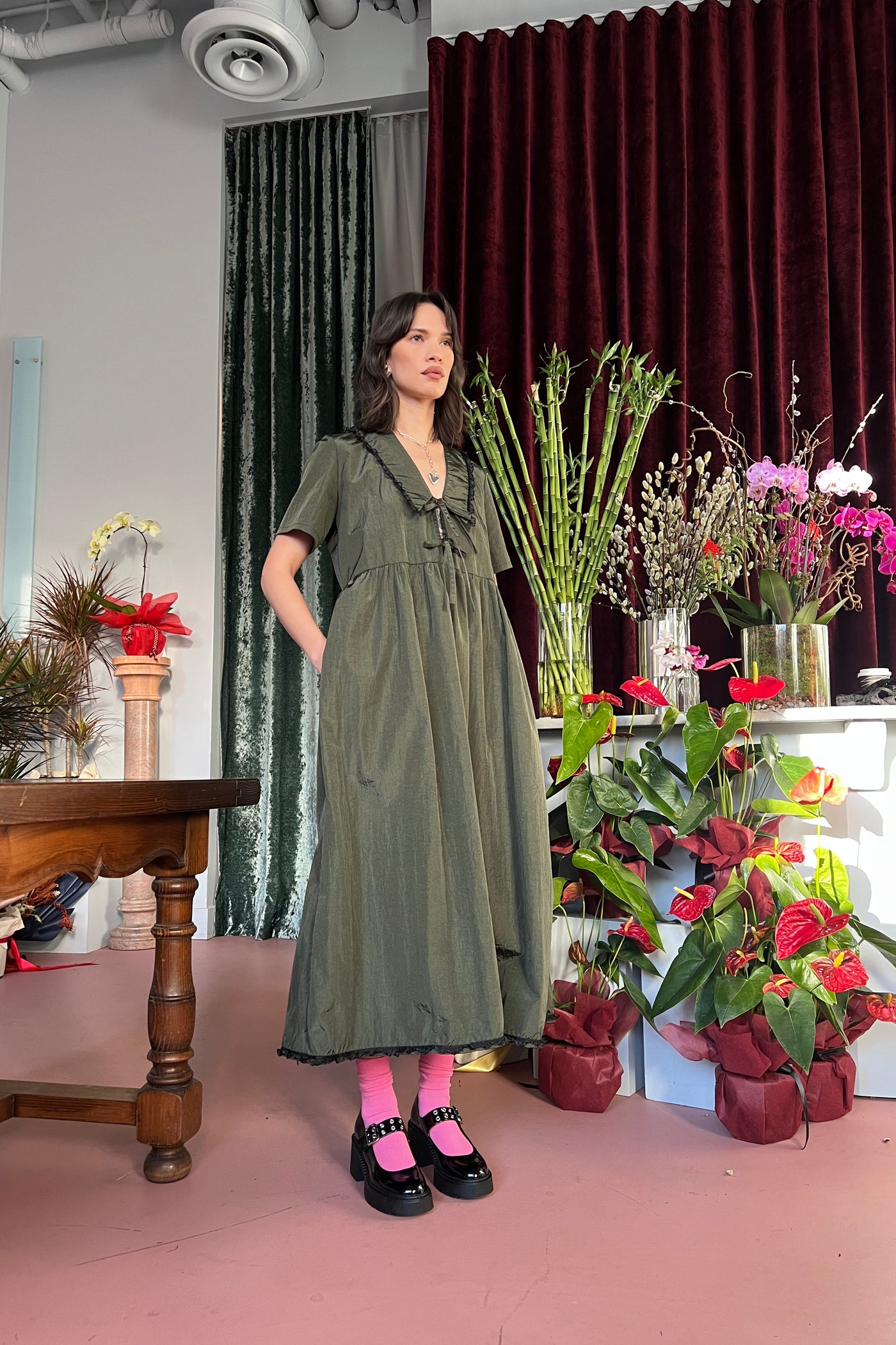 Shiloh Dress, Martini Taffeta