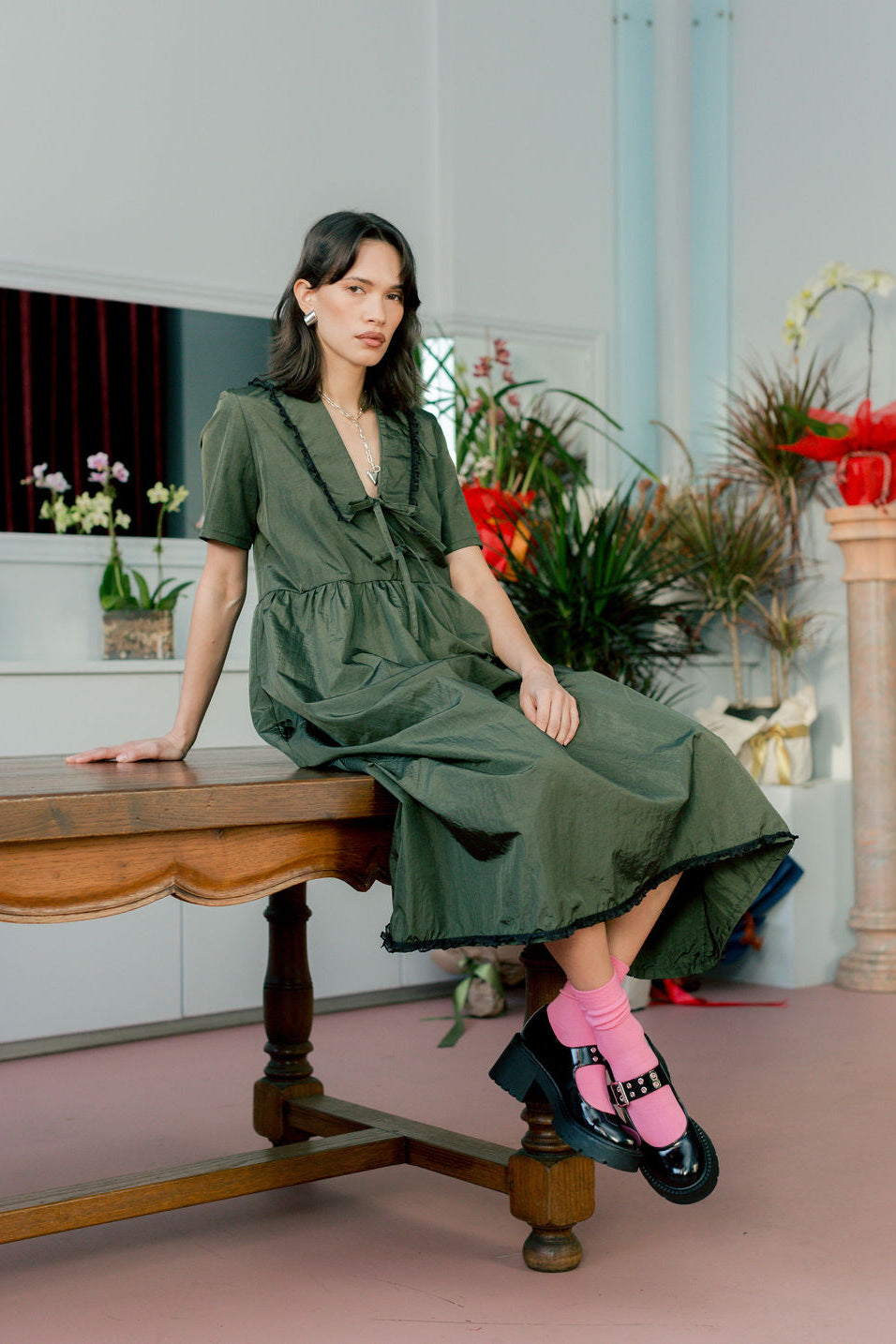 Shiloh Dress, Martini Taffeta