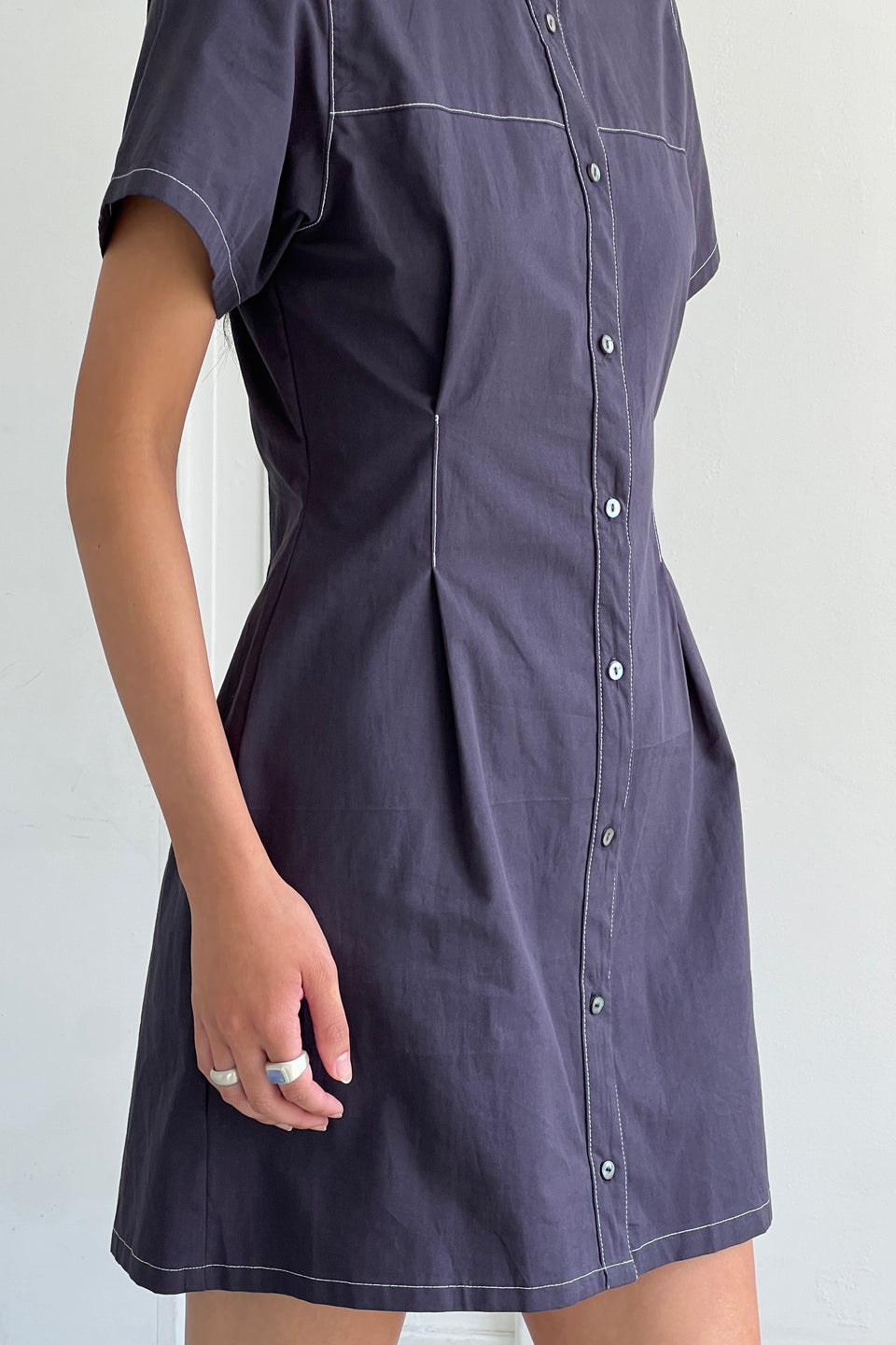 Sloane Dress, Navy Twill