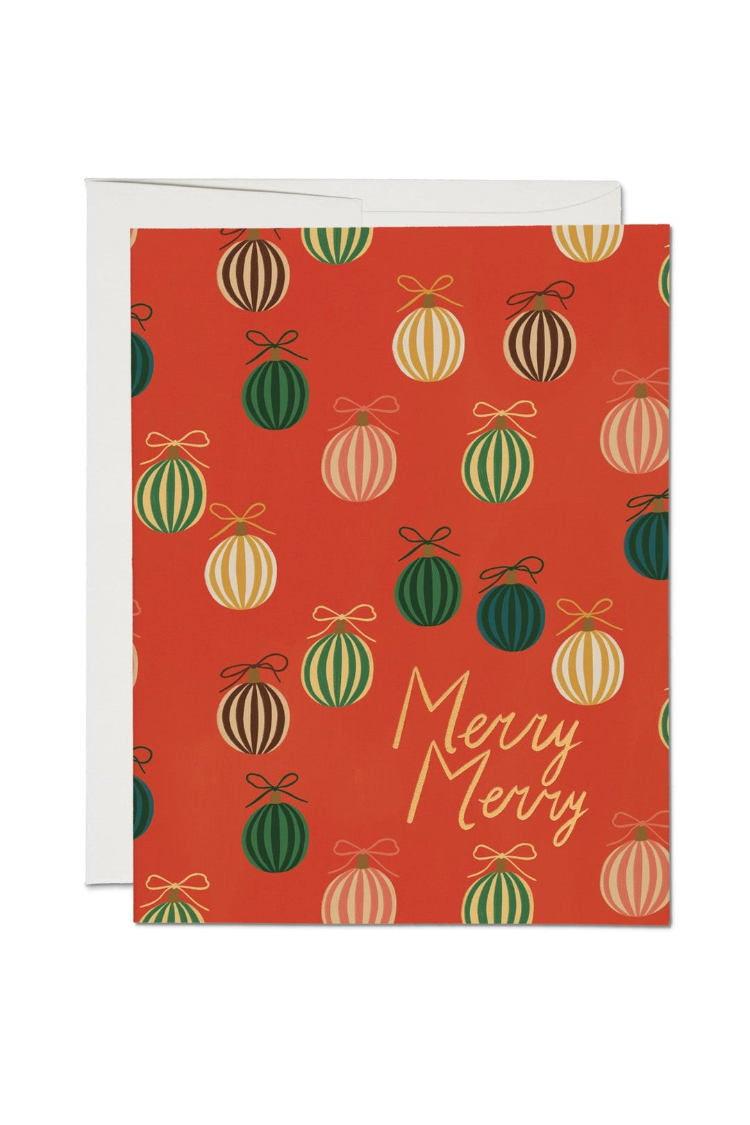 Merry Merry Ornaments Greeting Card