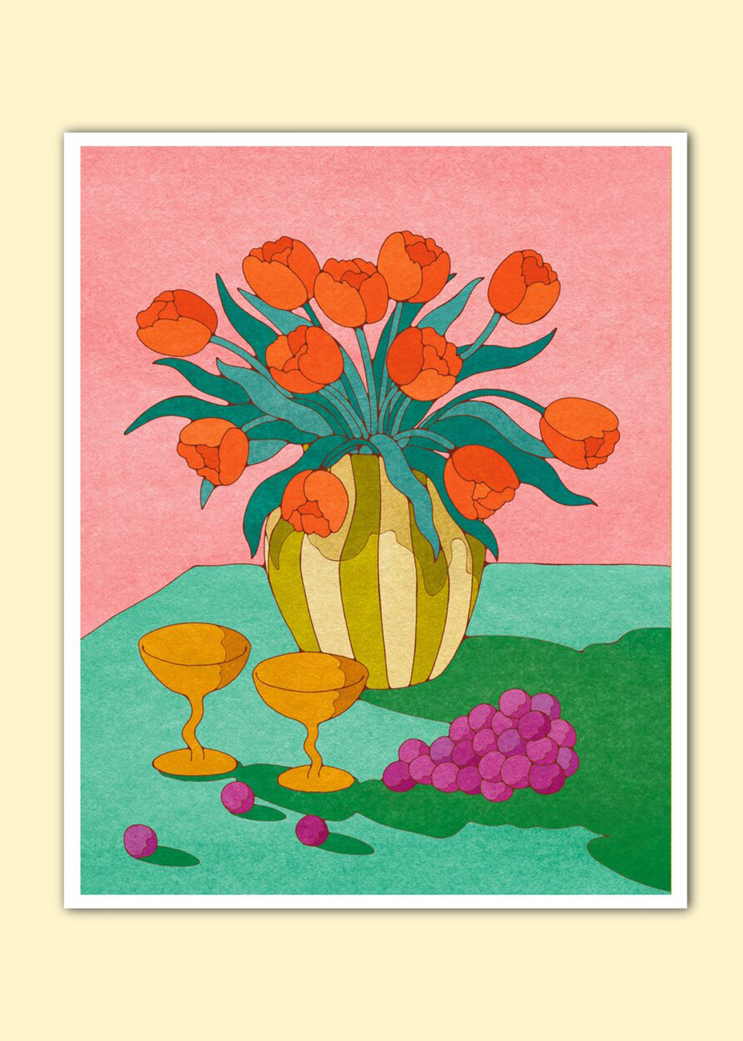 Tulips & Grapes Print