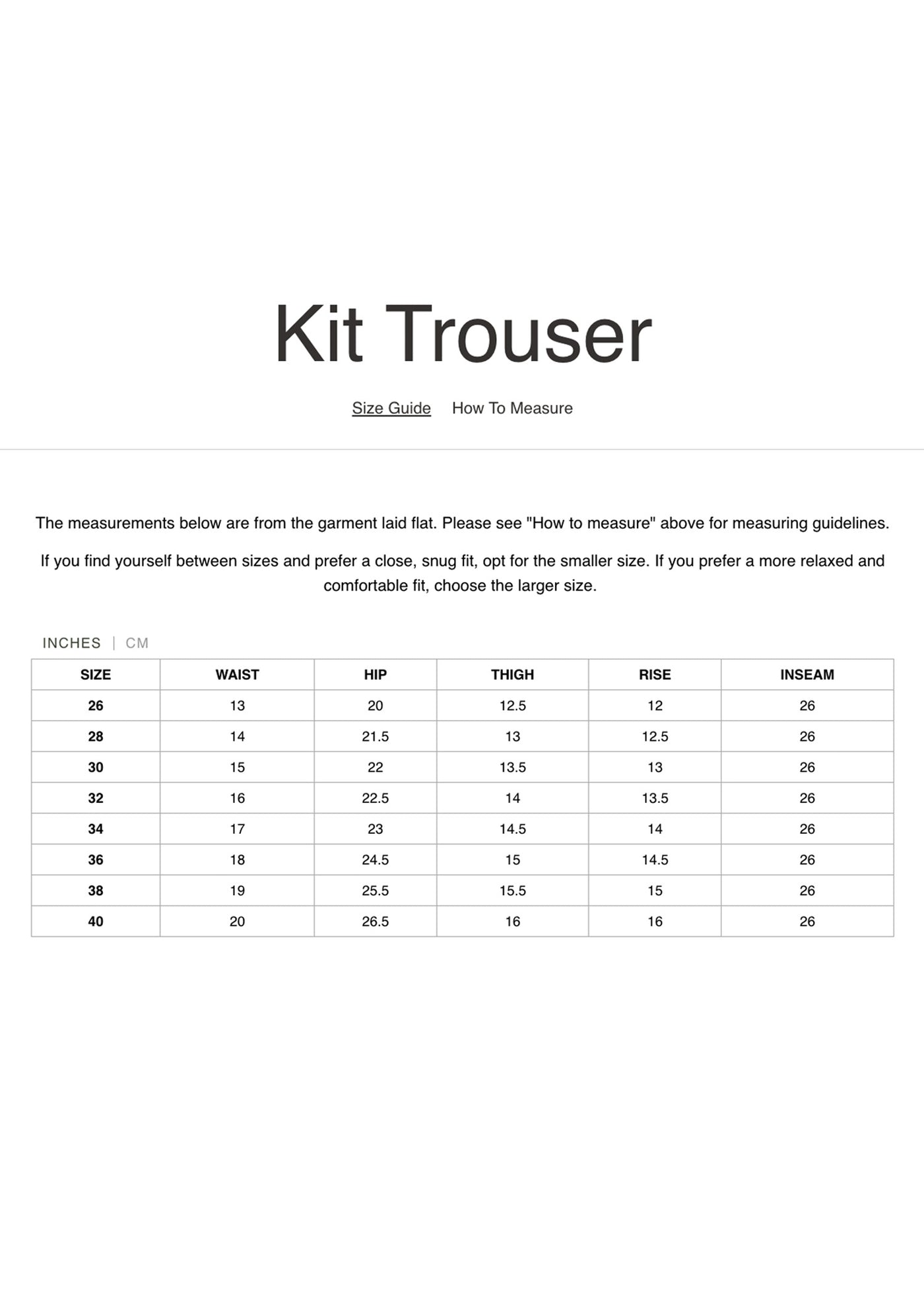 Kit Trouser, Lisbon
